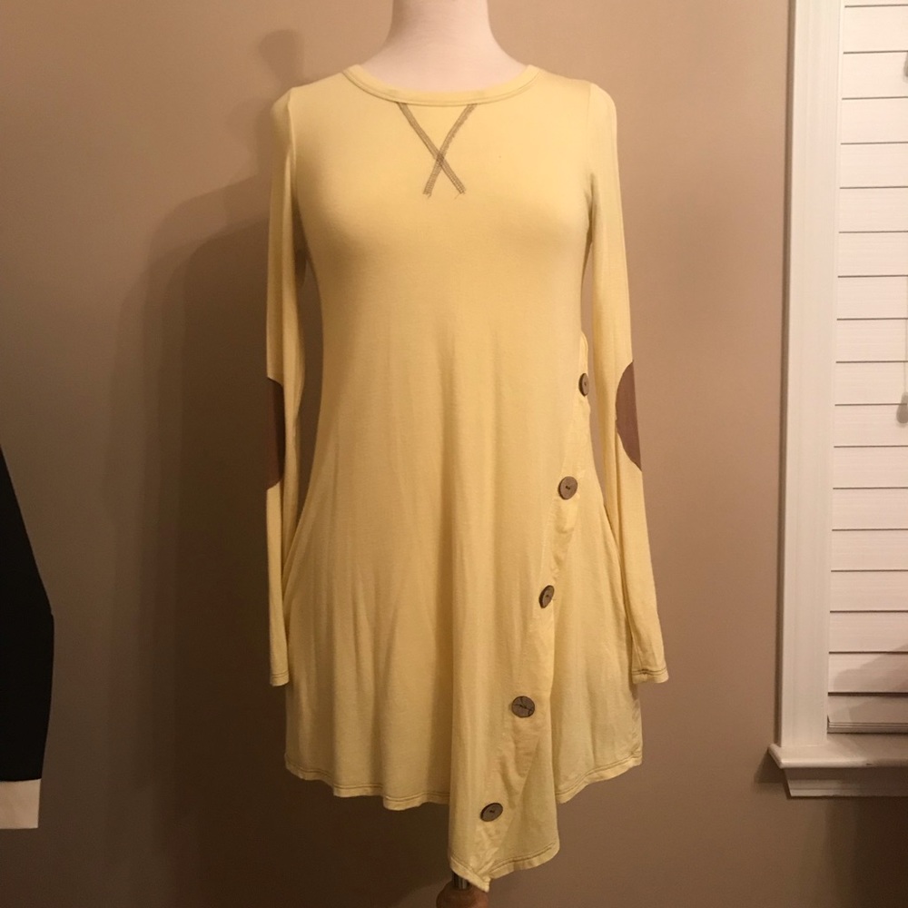 Reborn J long sleeve asymmetrical tunic t-shirt